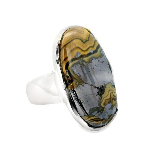 Schalenblende Oval Ring Size Q