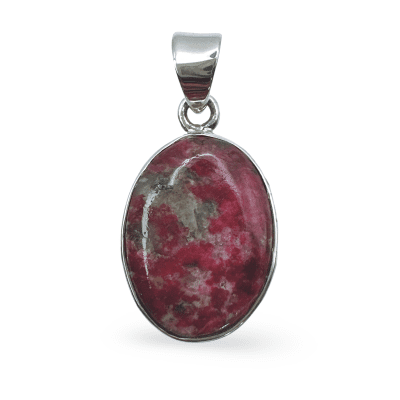 Thulite Oval Pendant 3.8g