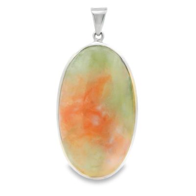 Green Apophyllite Large Oval Pendant 24.5