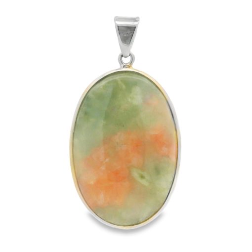 Green Apophyllite Large Oval Pendant 19.1g