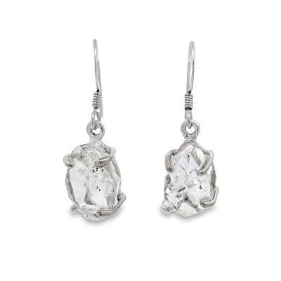 Herkimer Diamond Drop Earrings 4.8g