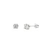 Herkimer Diamond Stud Earrings 1.1g - Image 3