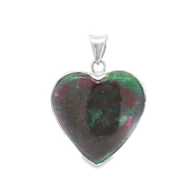 Ruby In Fuchsite Heart Pendant 8.1g