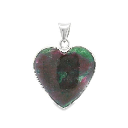 Ruby In Fuchsite Heart Pendant 8.1g