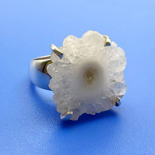 Solar Quartz Claw Set Ring Size O