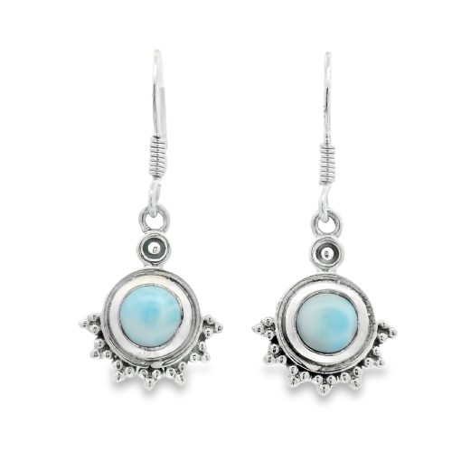 Larimar Drop Earrings 3.6g