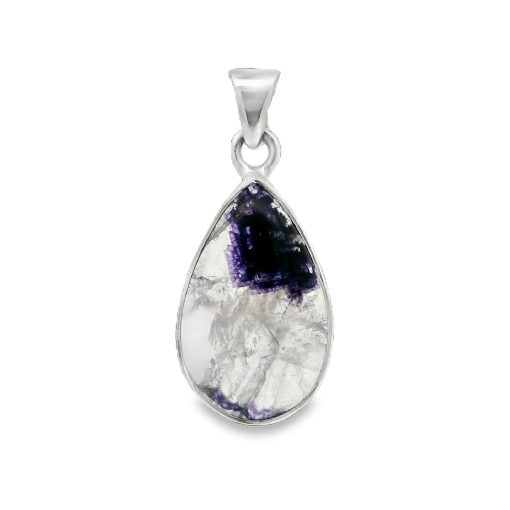 Blue John Peardrop Pendant 3g