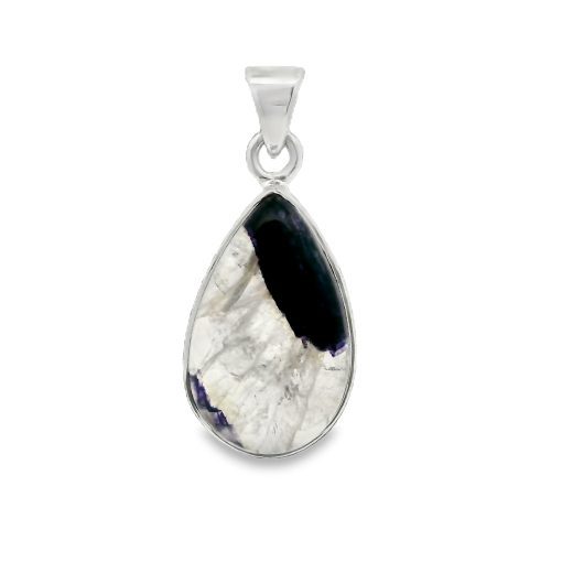 Blue John Peardrop Pendant 3.1g