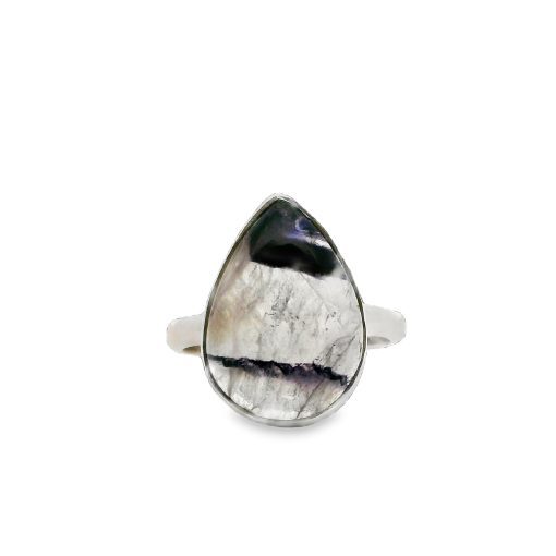 Blue John Peardrop Ring Size R