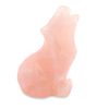 Rose Quartz Carved Wolf 86-96g - Image 3