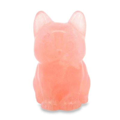 Rose Quartz Carved Cat 55.9g