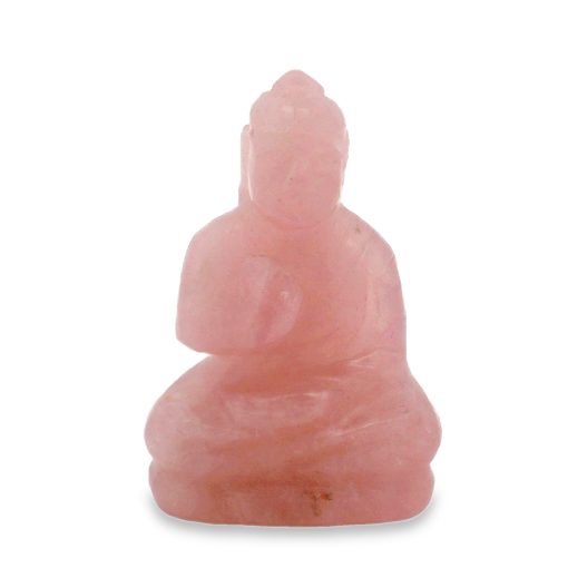 Rose Quartz Carved Buddha 20.1g