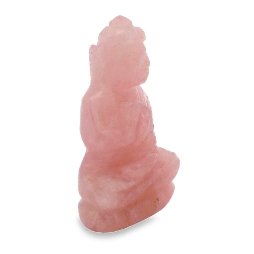 Rose Quartz Carved Buddha 20.1g - Image 2