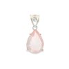 Rose Quartz Peardrop Faceted Pendant 2.9g