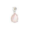 Rose Quartz Peardrop Faceted Pendant 2.9g - Image 2