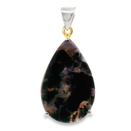 Tiffany Stone Peardrop Claw Set Pendant 8.2g