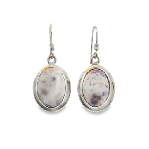 Tiffany Stone Oval Drop Earrings 7.2g