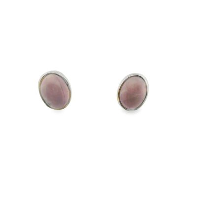 Tiffany Stone Oval Stud Earrings 1.8g