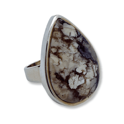 Tiffany Stone Peardrop Ring Size M