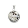 Wild Horse Magnesite Round Pendant 4.8g