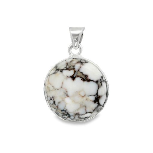 Wild Horse Magnesite Round Pendant 4.8g