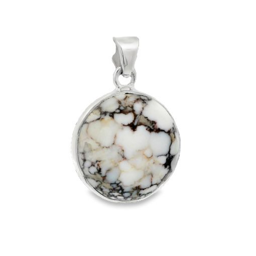 Wild Horse Magnesite Round Pendant 4.8g - Image 2