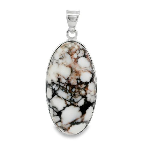 Wild Horse Magnesite Oval Pendant 9.3g