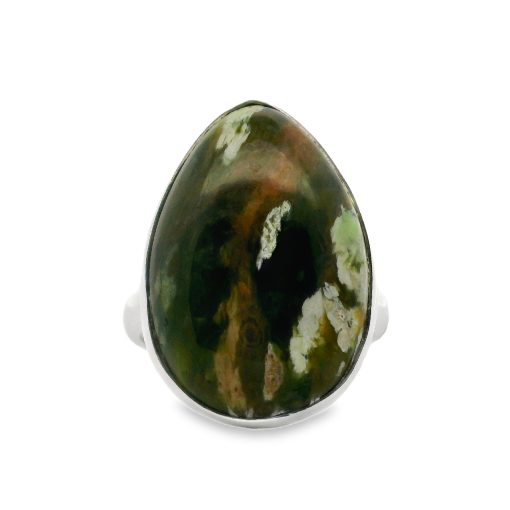 Atlantisite Peardrop Ring Size O