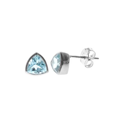 Blue Topaz Stud Earrings 1.6g