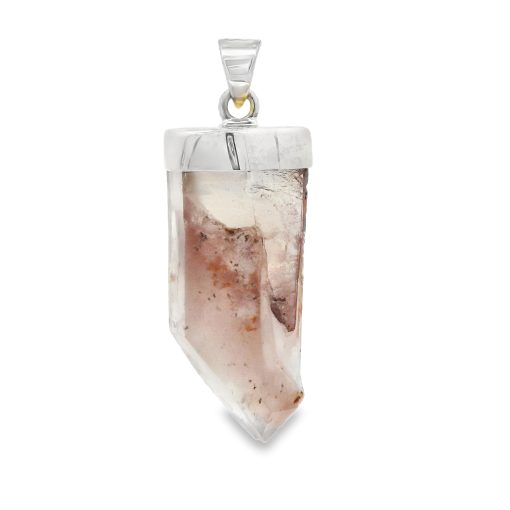 Lithium Light Quartz Point Pendant 11.9g