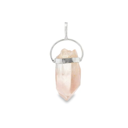 Lithium Light Quartz Point Pendant 4.7g