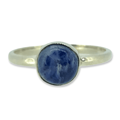 Scheelite Jasper Round Ring Size R