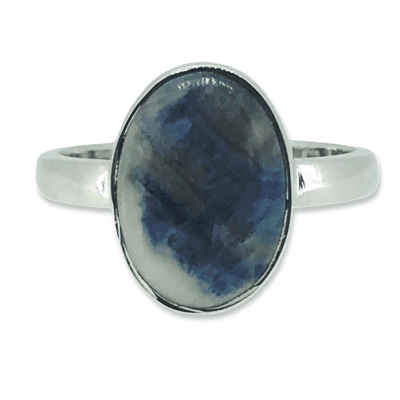 Scheelite Jasper Oval Ring Size P