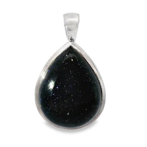 Blue Sunstone Peardrop Pendant 10.2g