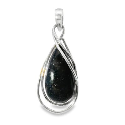 Blue Goldstone Peardrop Pendant 5.6g