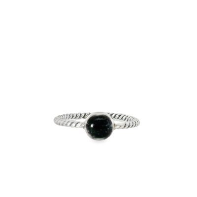 Blue Sunstone Ring Size R