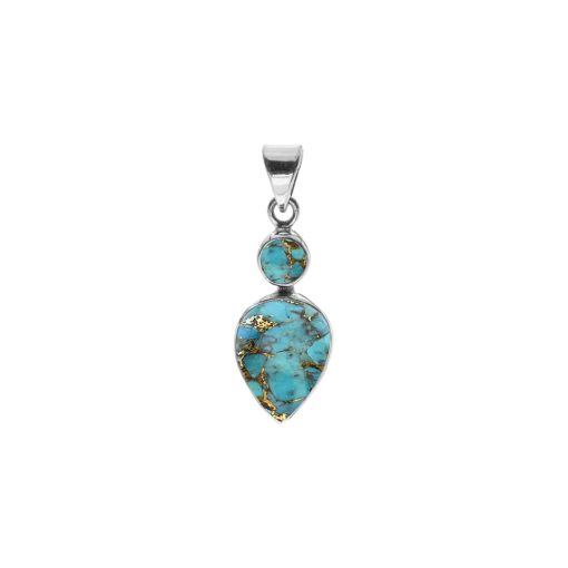 Copper Mohave Turquoise Pendant 3.5g
