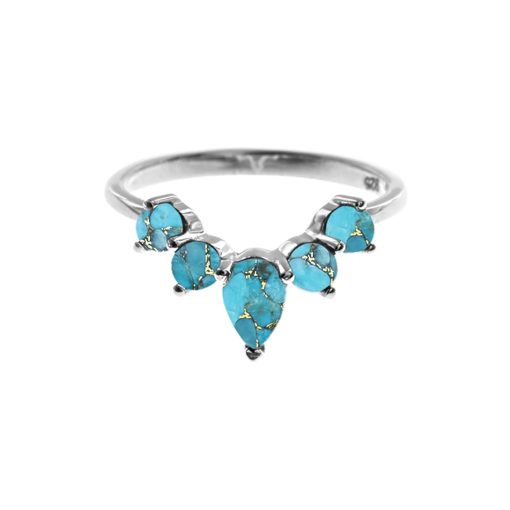 Copper Mohave Turquoise Multi Stone Ring