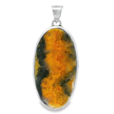 Bumblebee Jasper Large Oval Pendant 22.3g