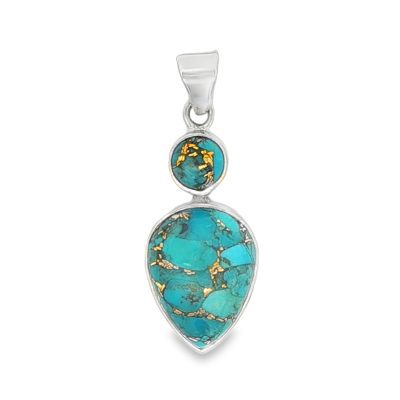 Copper Mohave Turquoise Pendant 3.5g