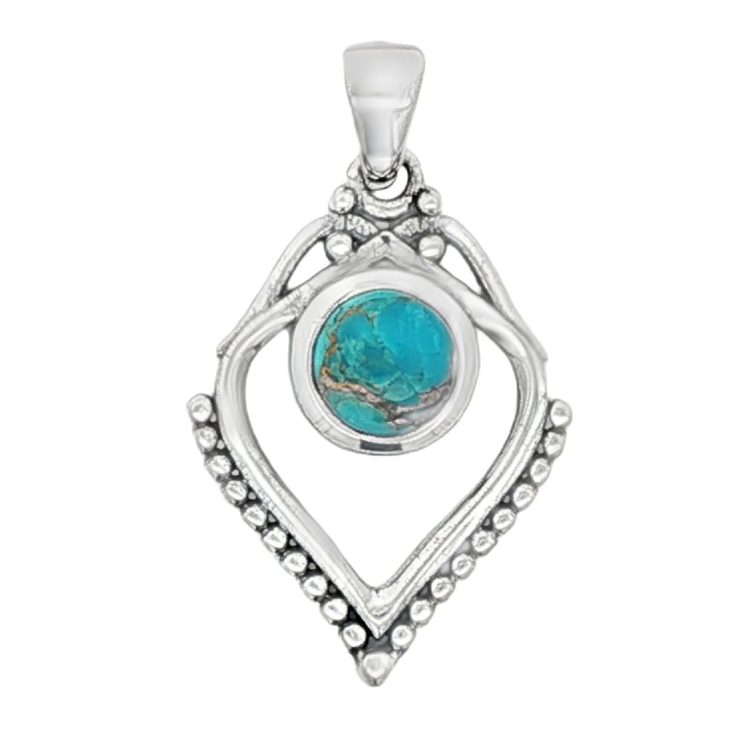 Copper Mohave Turquoise Pendant 3.5g