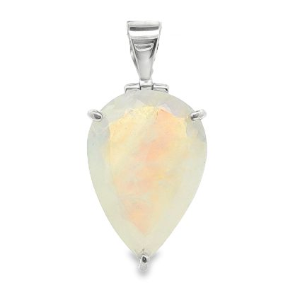 Moonstone - Rainbow Pear Drop Pendant 10.4g