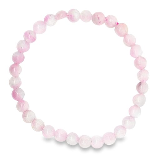 Kunzite Elasticated Beaded Power Bracelet 10g