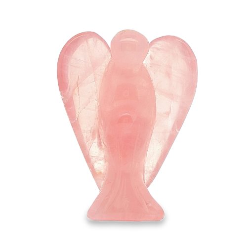 Rose Quartz Carved Angel 28.6g