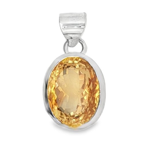 Citrine Oval Pendant 12.8g