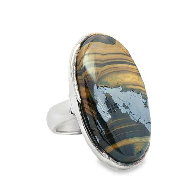 Schalenblende Oval Ring Size Q