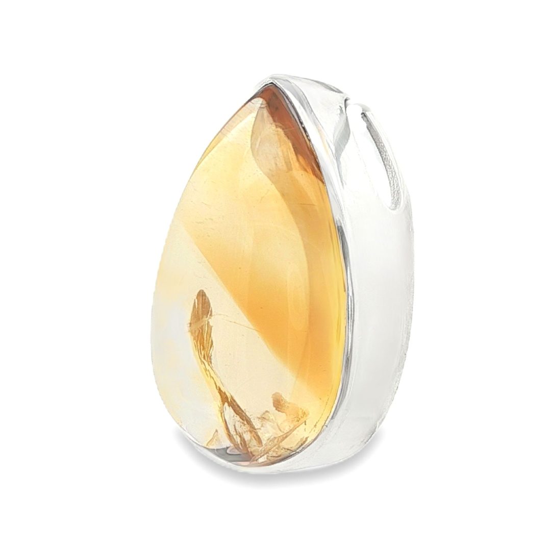 Citrine Pear Drop Pendant 13.3g - Image 2