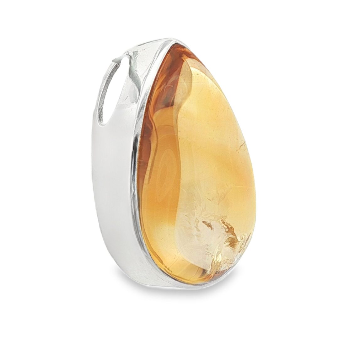 Citrine Pear Drop Pendant 13.3g - Image 3