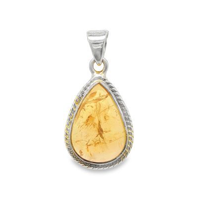 Citrine Pear Drop Pendant 4.5g
