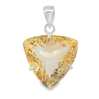 Citrine Claw Set Pendant 13.8g